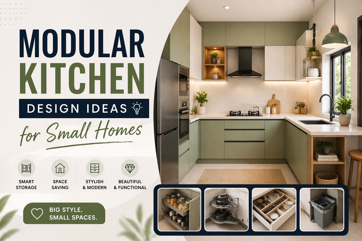 Modular Kitchen Design Ideas for Small Homes in Dehradun