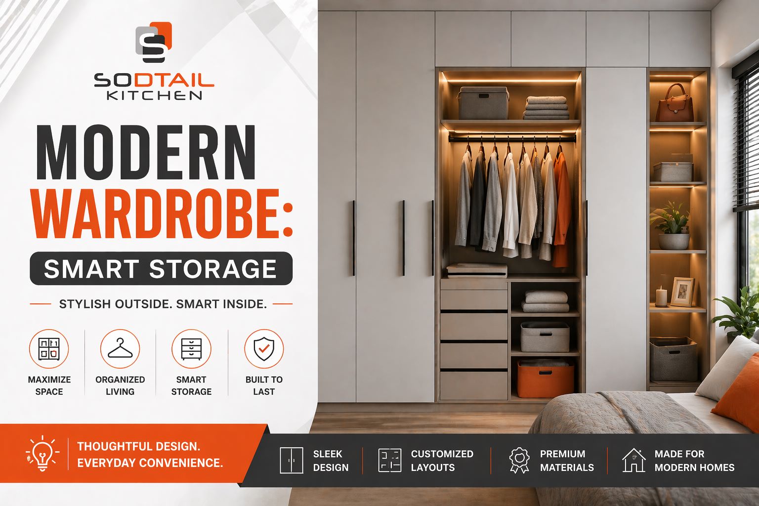 Modern Wardrobe: Smart Storage for Stylish Living