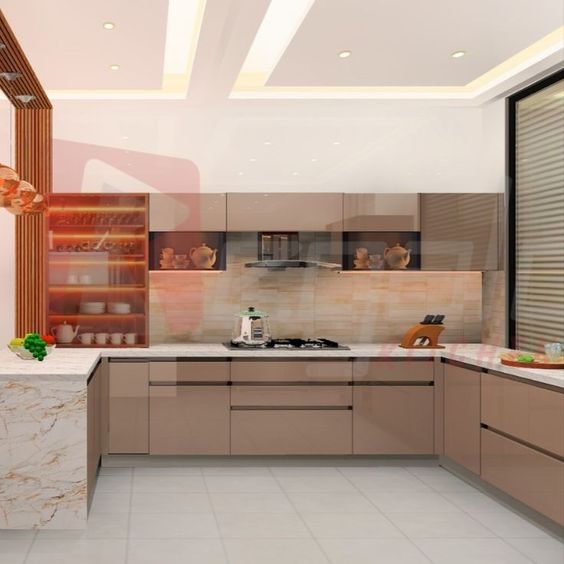 G Shaped Kitchen